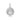 YOUNG BY DILYS' OM Concave Pendant with Diamond Trim in 18K White Gold