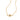YOUNG BY DILYS' Celestial Eye Fancy Brown Diamond Necklace with Diamond Trim in 18K Yellow Gold