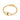 YOUNG BY DILYS' Celestial Eye Green Garnet Ring with Diamond Trim in 18K Yellow Gold