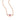 YOUNG BY DILYS' Celestial Eye Pink Sapphire Necklace with Diamond Trim in 18K Rose Gold