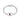 YOUNG BY DILYS' Celestial Eye Pink Sapphire Ring with Diamond Trim in 18K White Gold