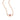 YOUNG BY DILYS' Celestial Eye Ruby Necklace with Diamond Trim in 18K Rose Gold