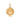 YOUNG BY DILYS' OM Concave Pendant with Diamond Trim in 18K Yellow Gold