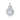 YOUNG BY DILYS' OM Mini Concave Pendant in 18K White Gold
