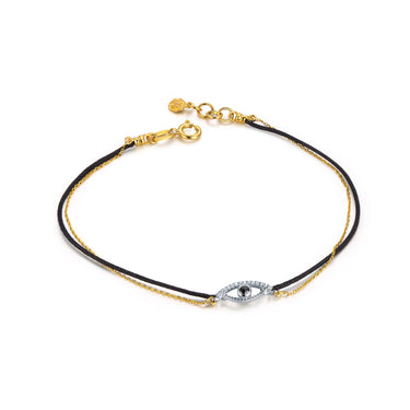 Celestial Eye Diamond Trim Bracelet, Black Diamond