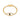 YOUNG BY DILYS' Celestial Eye Black Diamond Ring with Diamond Trim in 18K Yellow Gold
