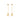 YOUNG BY DILYS' Yellow Gold OM Earrings in Fancy Brown and White DIamond
