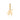 YOUNG BY DILYS' OM White Diamond Small Pendant in 18K Yellow Gold